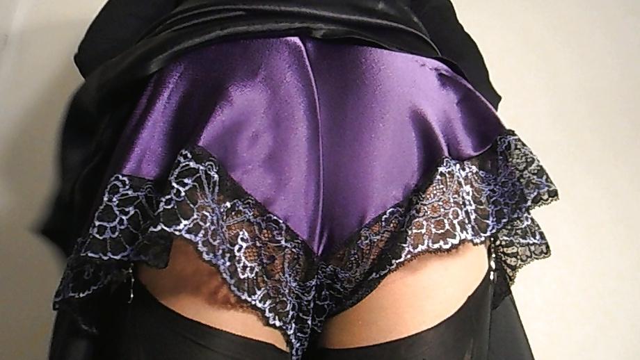 25P Purple Satin In My Bedroom