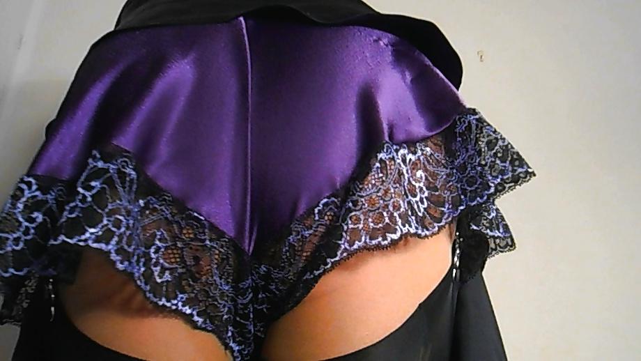 25P Purple Satin In My Bedroom