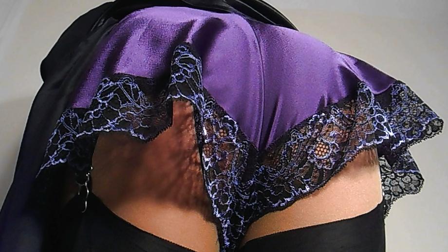 25P Purple Satin In My Bedroom