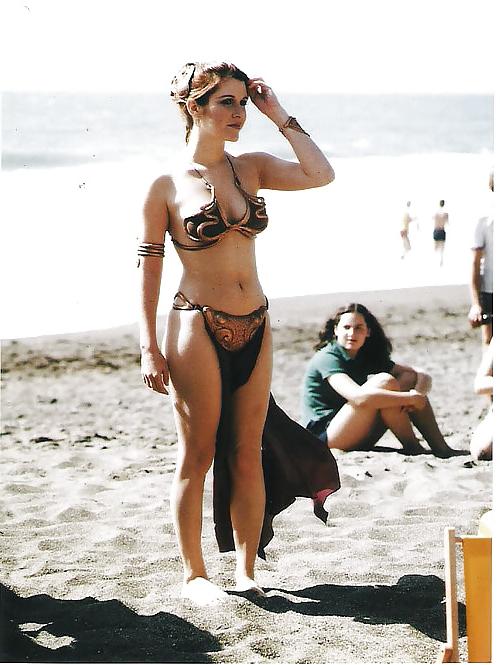 19P Rare slave Princess Leia behind the scenes