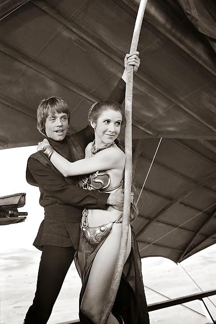 19P Rare slave Princess Leia behind the scenes