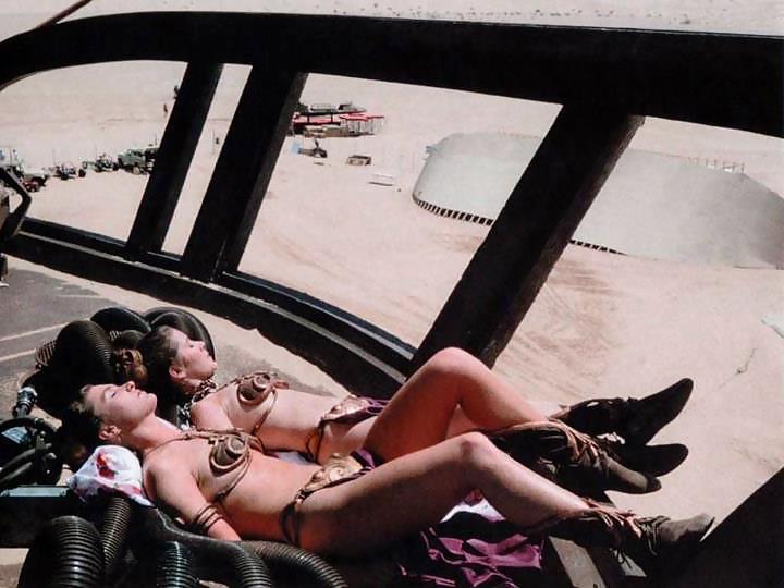 19P Rare slave Princess Leia behind the scenes