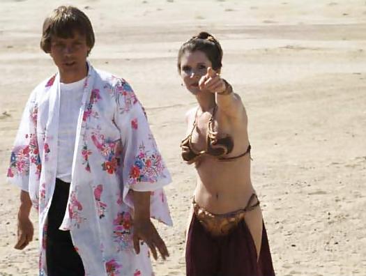 19P Rare slave Princess Leia behind the scenes