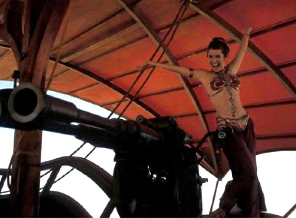 19P Rare slave Princess Leia behind the scenes