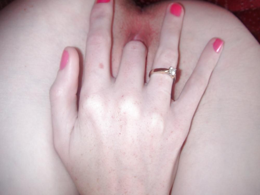 4P At home solo photos of skinny redhead