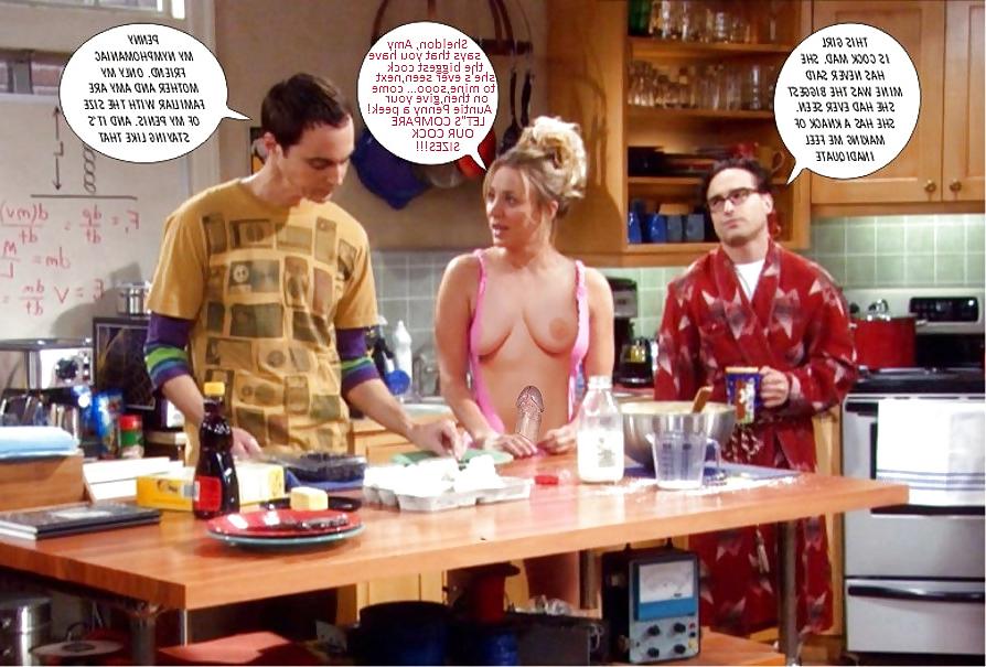 25P The Big Bang Theory with Kaley Cuoco as shemale