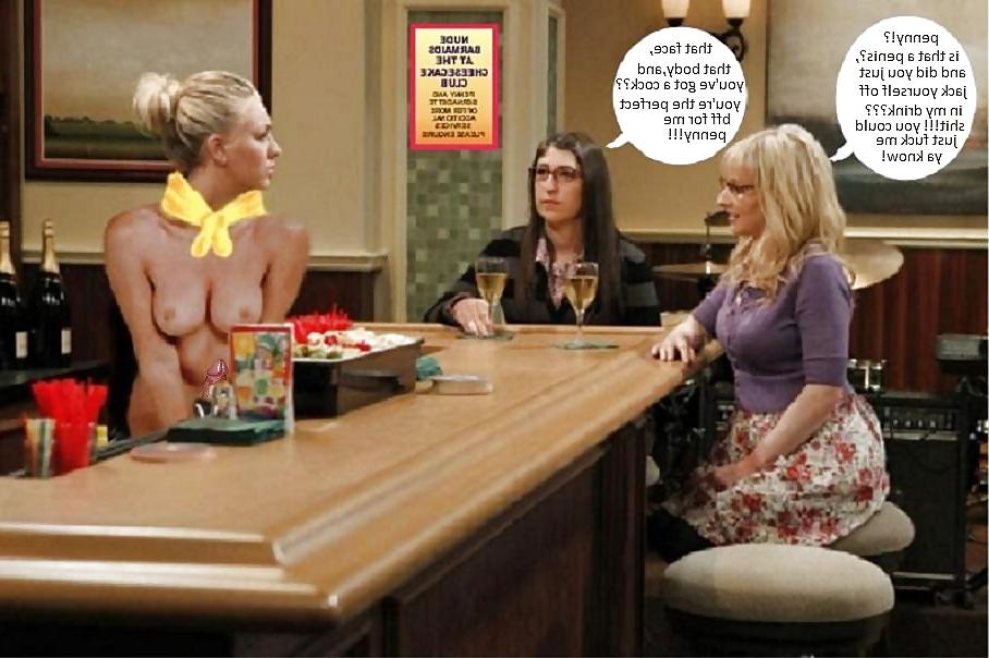 25P The Big Bang Theory with Kaley Cuoco as shemale