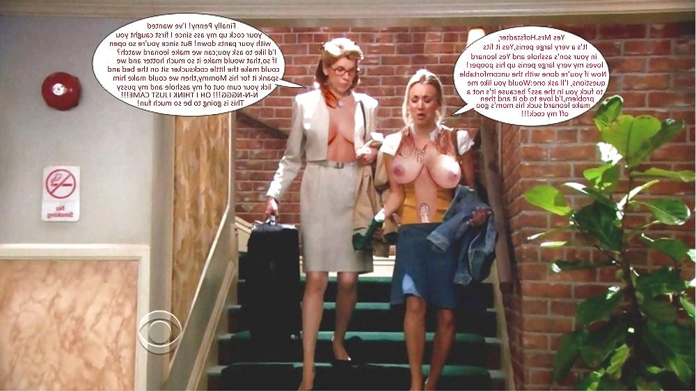 25P The Big Bang Theory with Kaley Cuoco as shemale