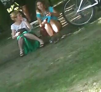 25P Spy girls in grass romanian