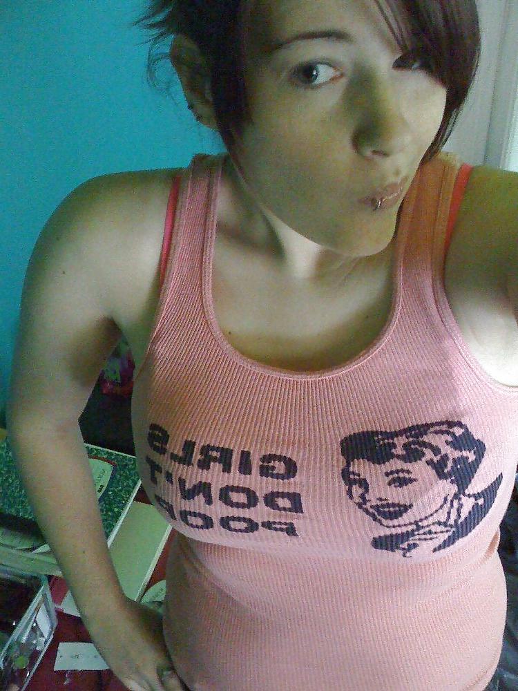 17P Busty teen selfshots