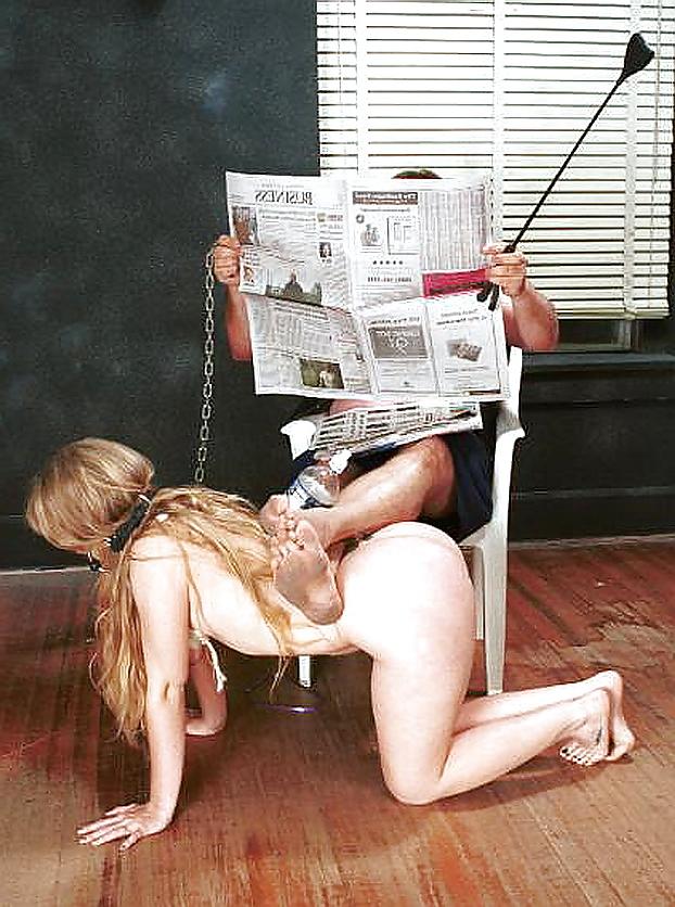 13P Naked Women Used as a Footstool