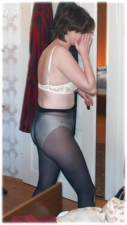 25P Women in panties under pantyhose 12
