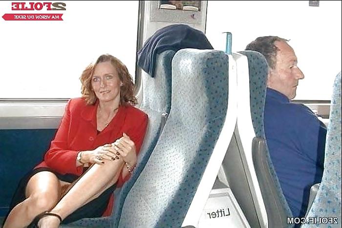 25P Bottomless and Hairy on the Train