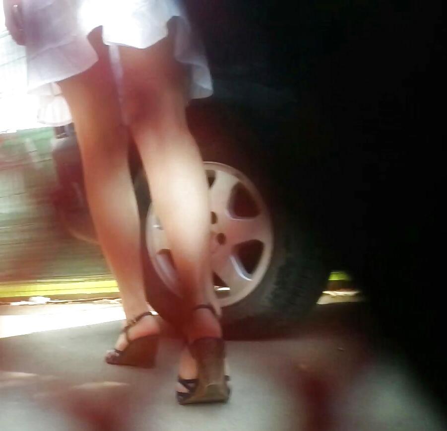 16P Spy feet and skirt romanian 