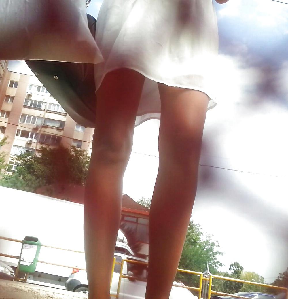 16P Spy feet and skirt romanian 