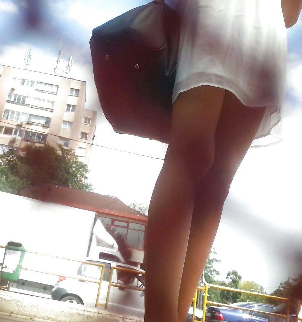 16P Spy feet and skirt romanian 