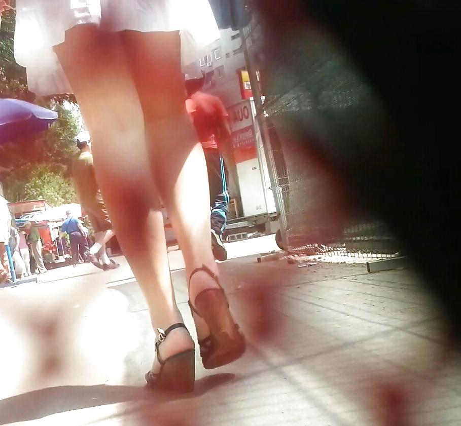 16P Spy feet and skirt romanian 