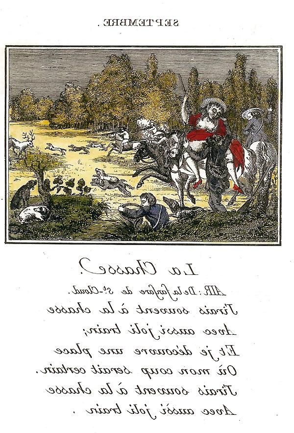13P Erotic Calendar 15 - France c. 1760