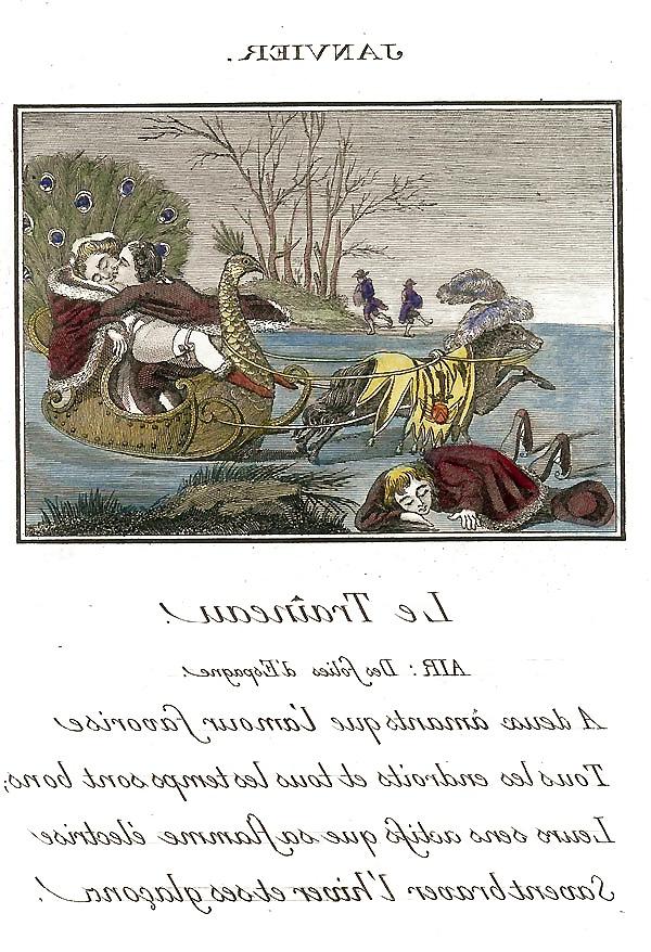 13P Erotic Calendar 15 - France c. 1760