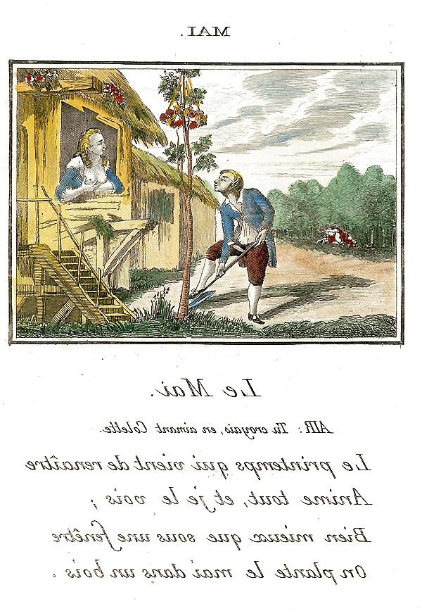 13P Erotic Calendar 15 - France c. 1760