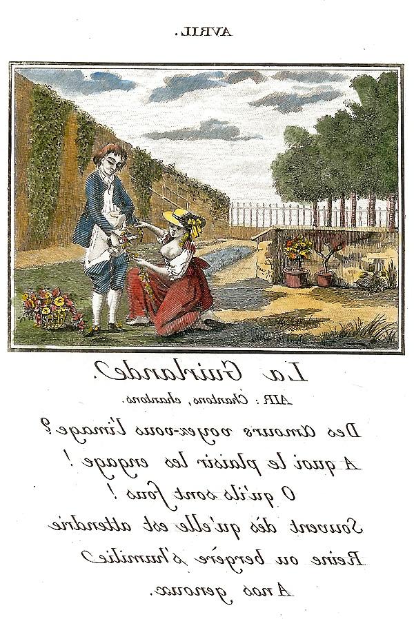 13P Erotic Calendar 15 - France c. 1760
