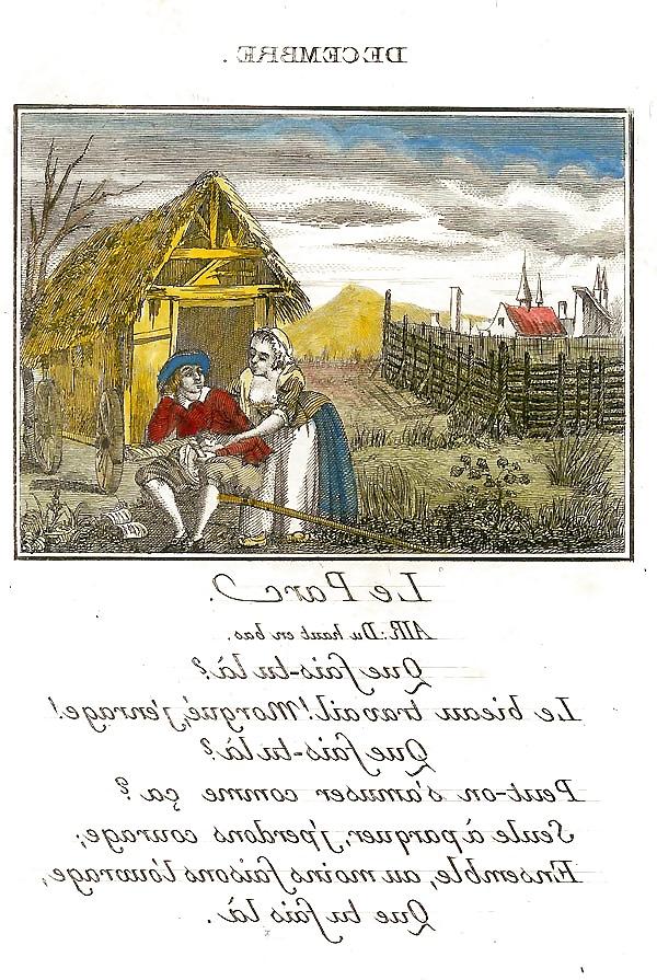 13P Erotic Calendar 15 - France c. 1760