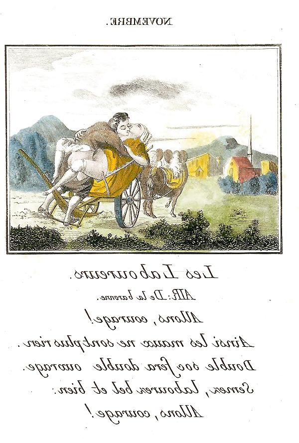 13P Erotic Calendar 15 - France c. 1760