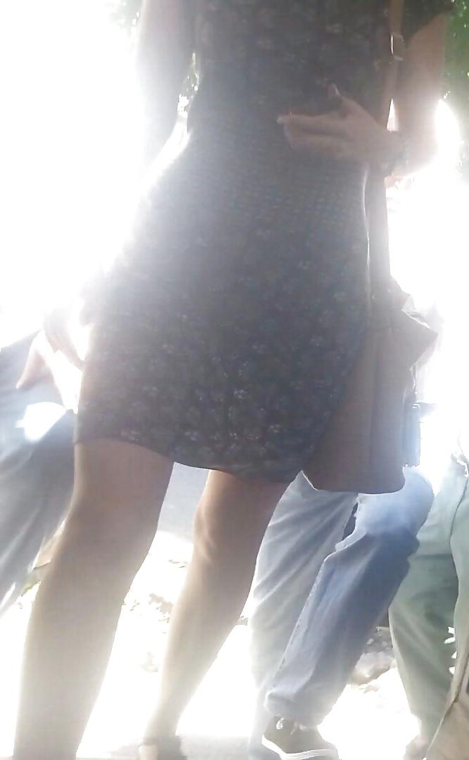 17P Spy old + young sexy skirt romanian