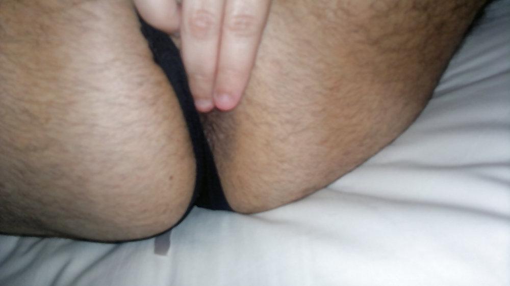 10P My wife fingering my asshole and I'm in panty.