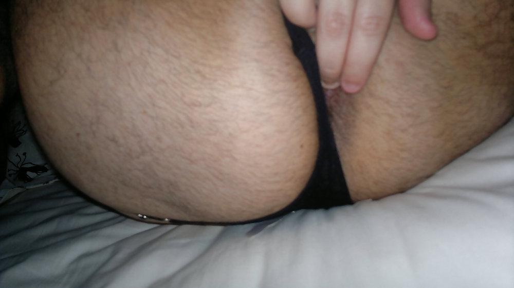 10P My wife fingering my asshole and I'm in panty.