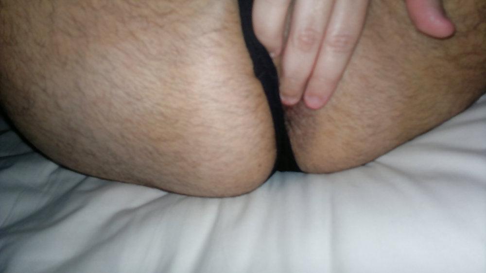 10P My wife fingering my asshole and I'm in panty.