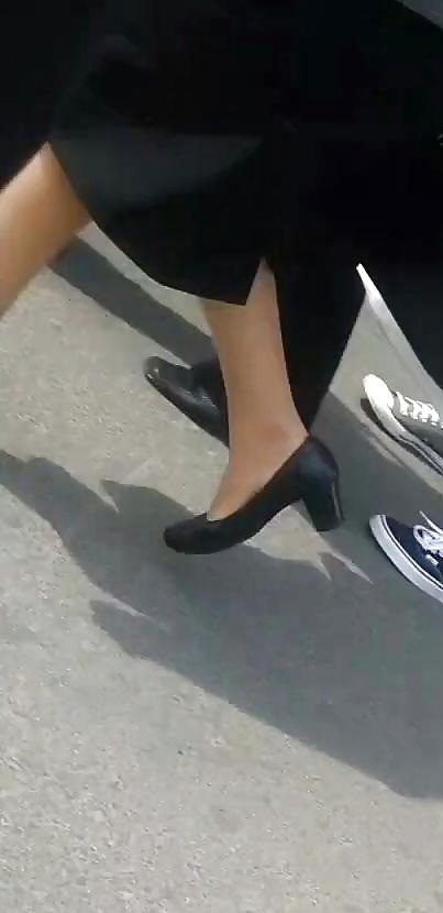 20P Spy feet and nylon romanian
