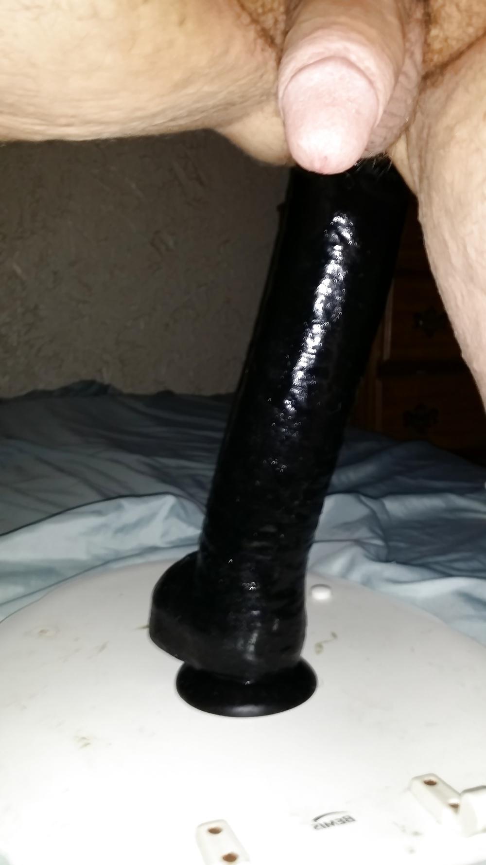 11P 16 inch long dildo in my ass