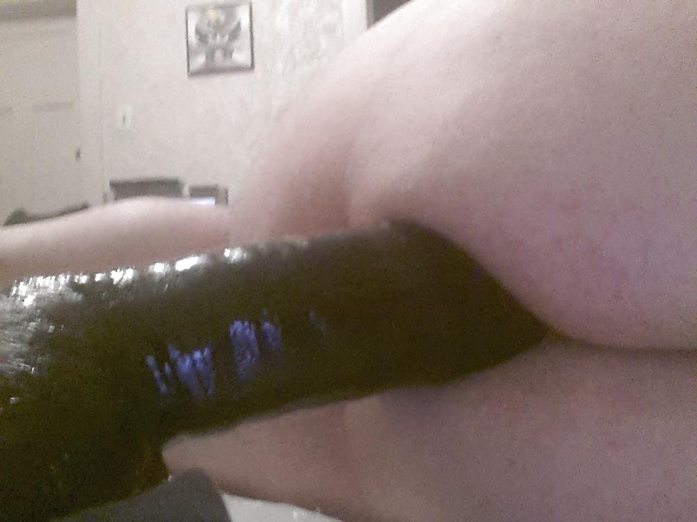 11P 16 inch long dildo in my ass