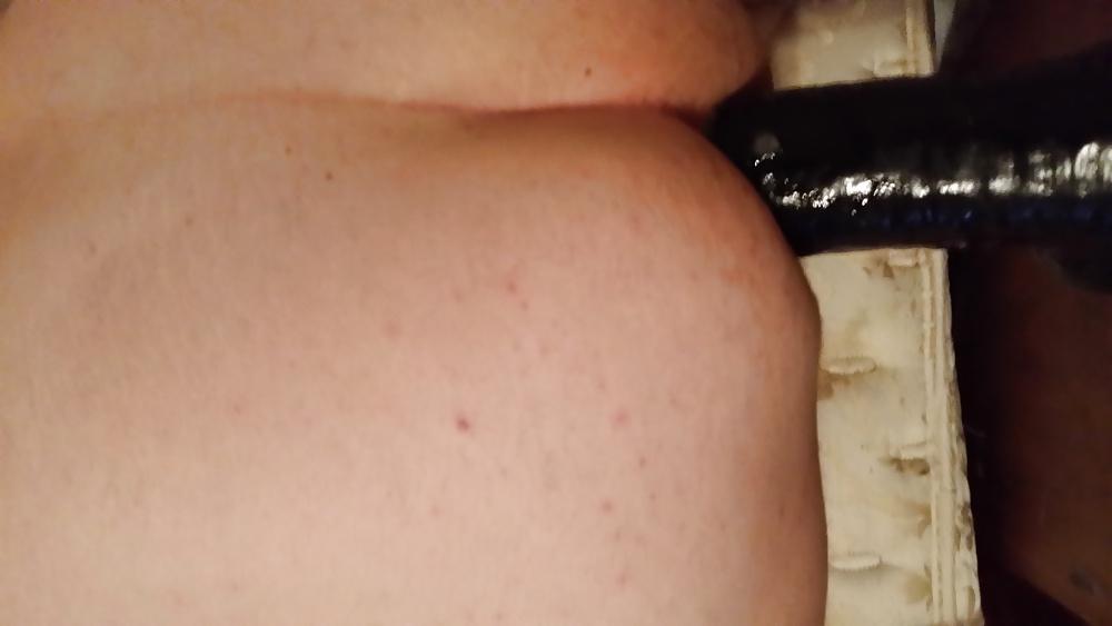 11P 16 inch long dildo in my ass