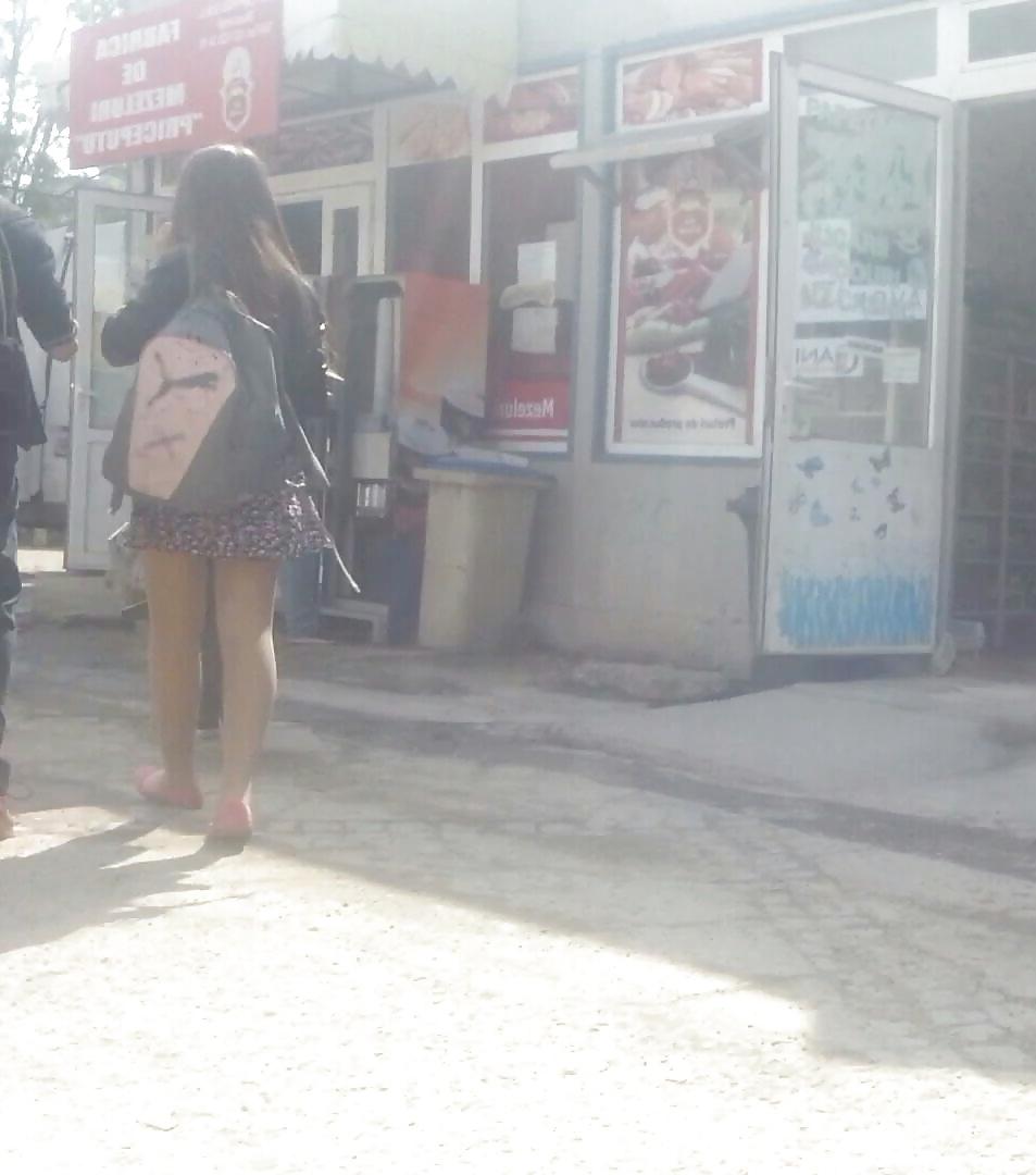 7P Sexy teens skirt romanian