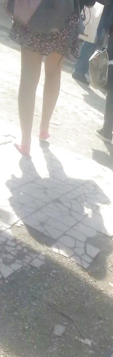 7P Sexy teens skirt romanian