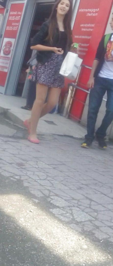 7P Sexy teens skirt romanian