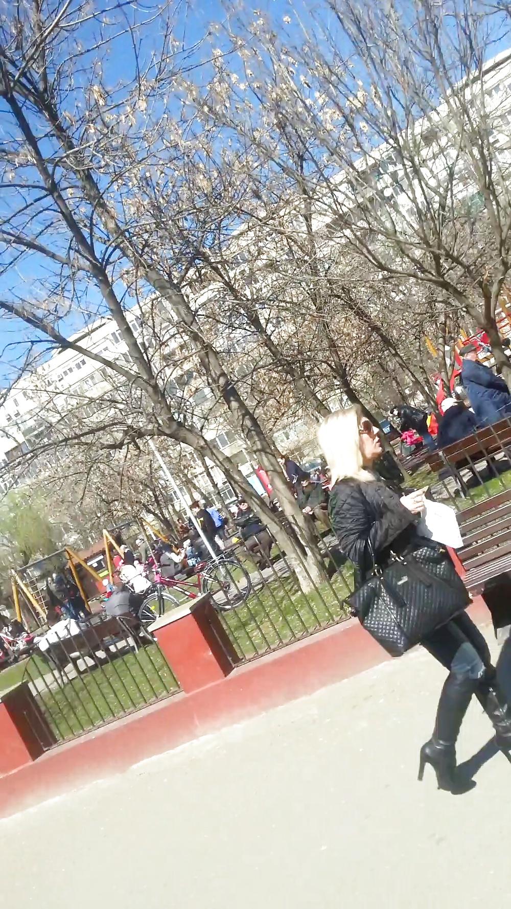 20P Spy old + young sexy blonde romanian