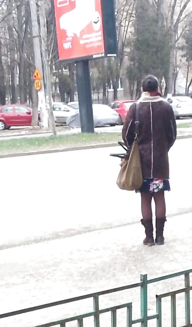 9P Spy sexy mature skirt and feet romanian