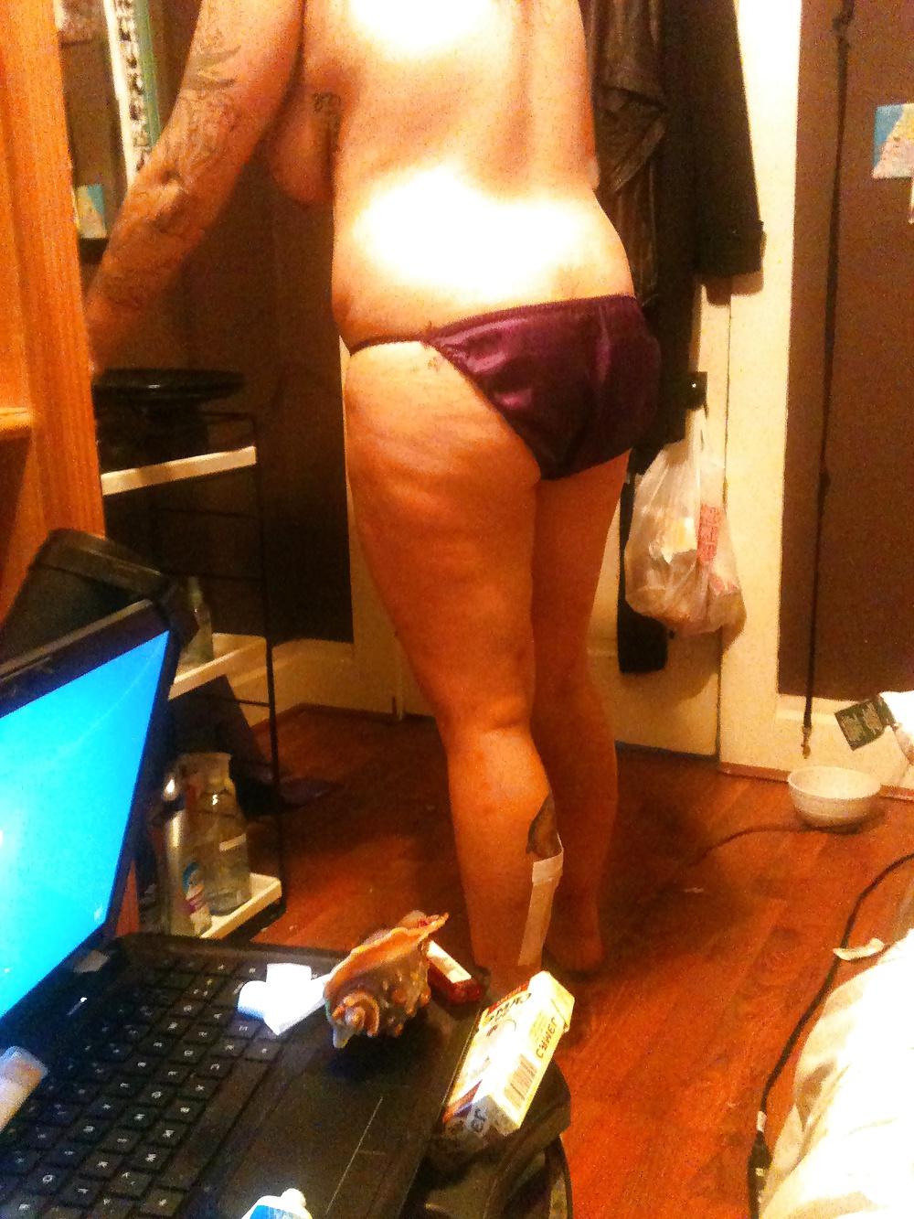 6P Chubby Girlfriends Fat Ass in Satin Panties