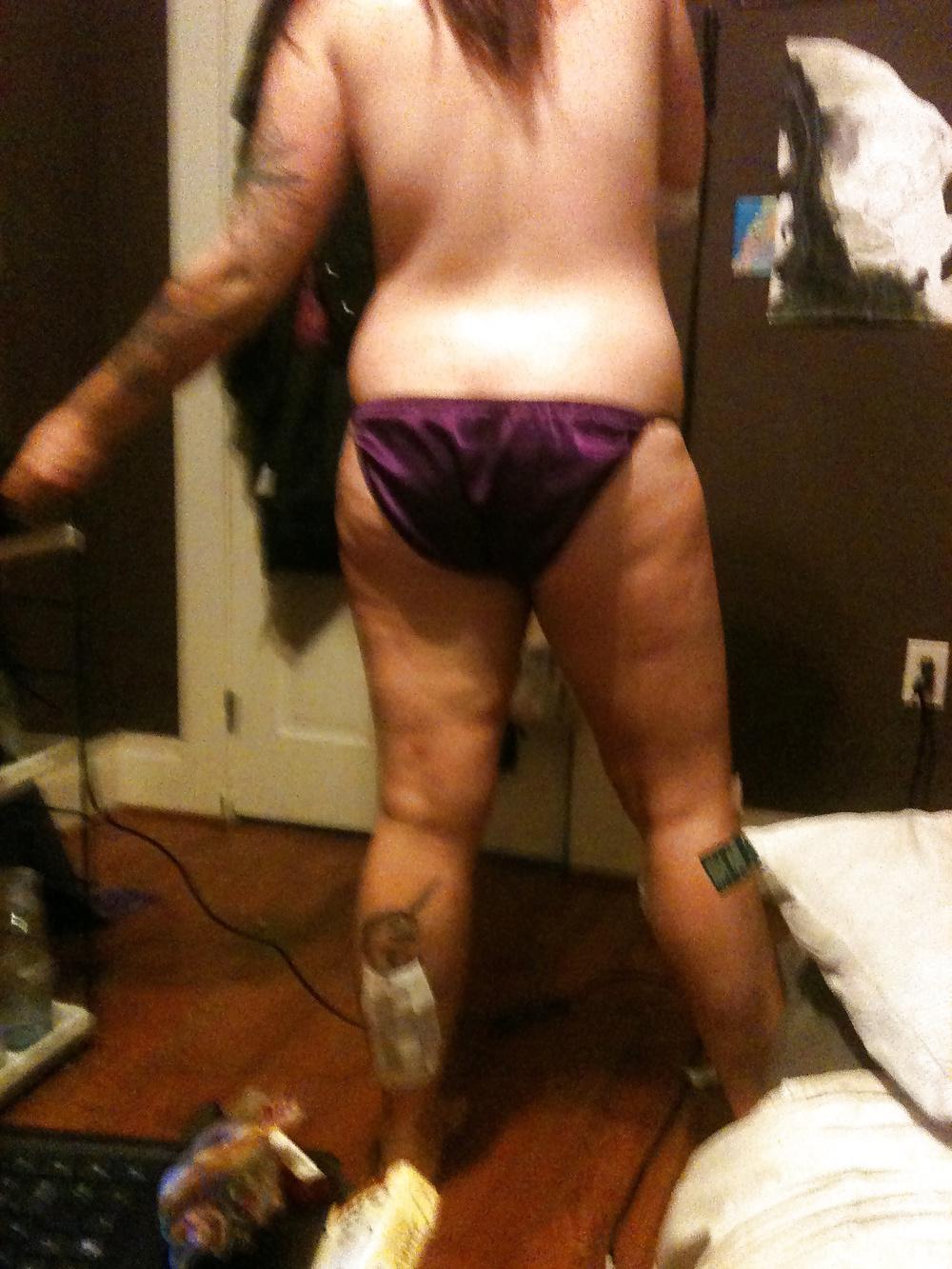 6P Chubby Girlfriends Fat Ass in Satin Panties
