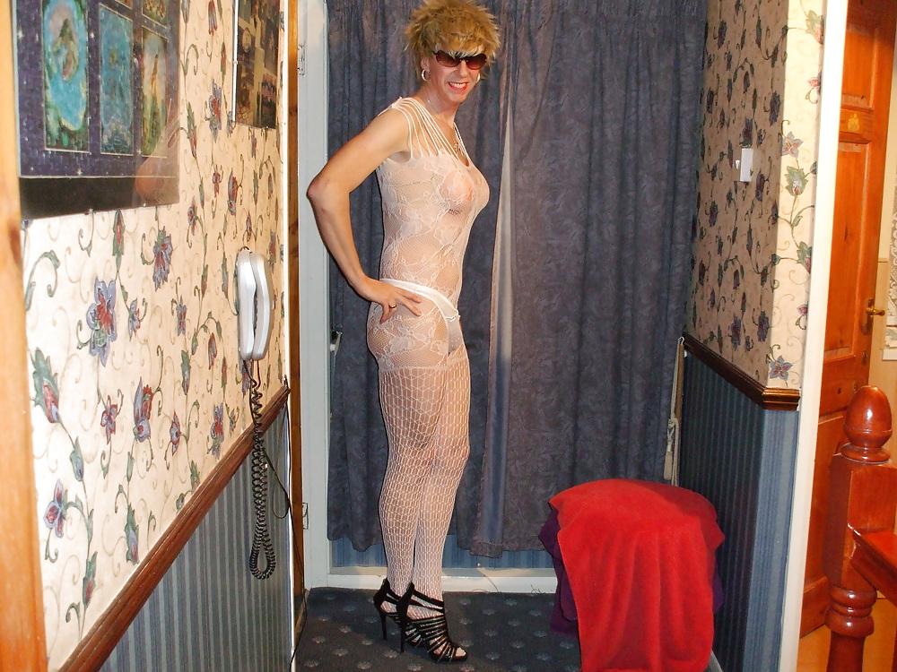 23P White Bodystocking