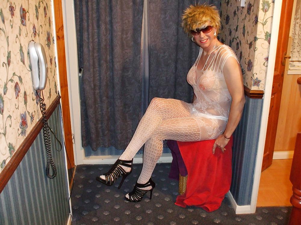 23P White Bodystocking