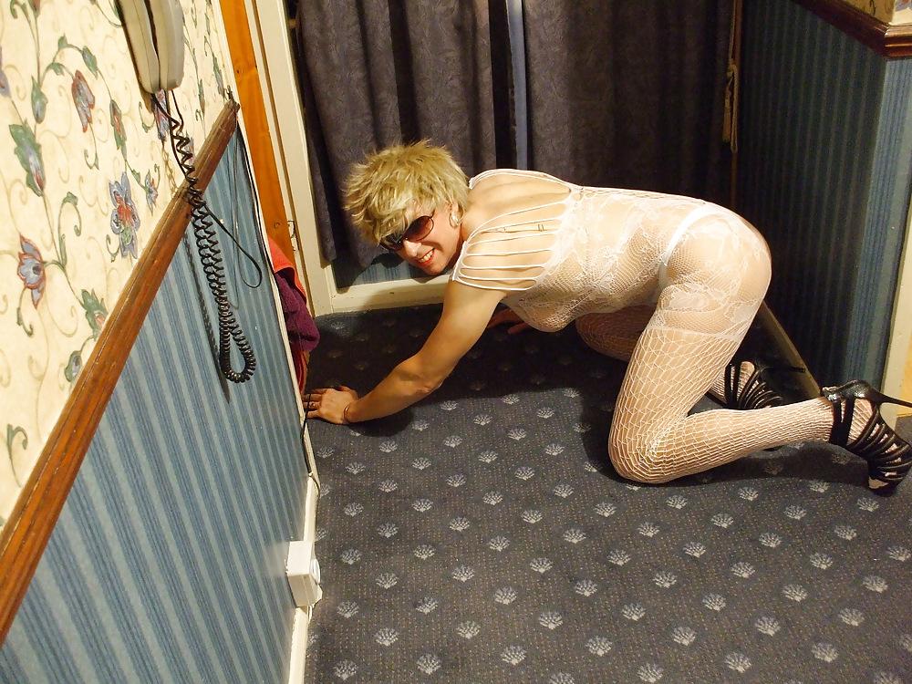 23P White Bodystocking