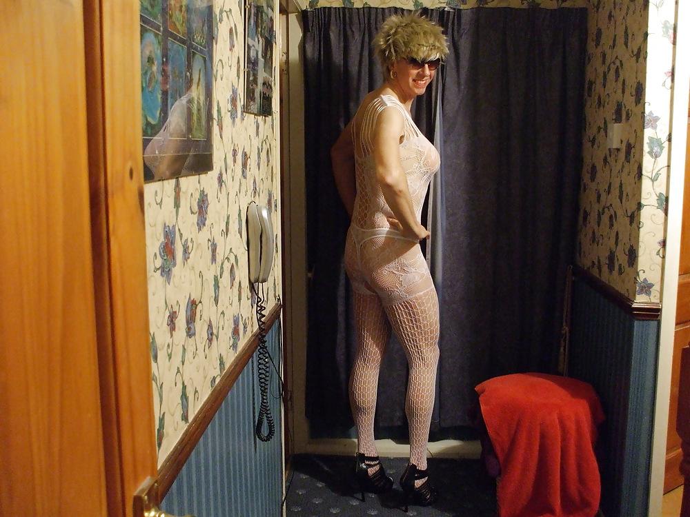 23P White Bodystocking