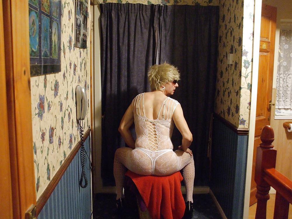 23P White Bodystocking