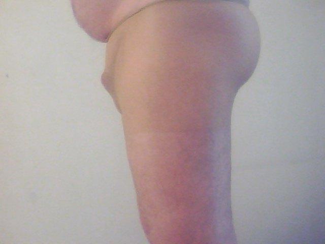 5P My small cock in pantyhose