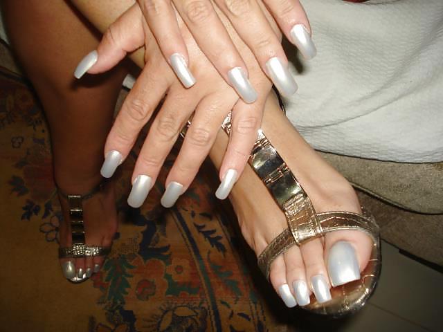 24P Sexy Long Nails And Toes