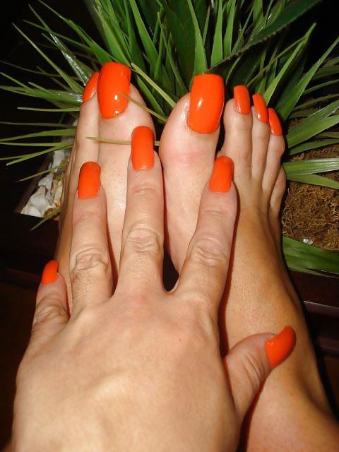 24P Sexy Long Nails And Toes